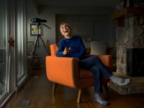 Richard Wozny at his home in early January, 2018. Vancouver Sun writer Douglas Todd was asked to make some remarks at his Thursday memorial service in Vancouver.