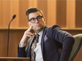 NPA councillor Hector Bremner will throw his name into consideration for the NPA's mayoral nomination. He is pictured inside Vancouver City Hall chambers in this January 2018 file photo.