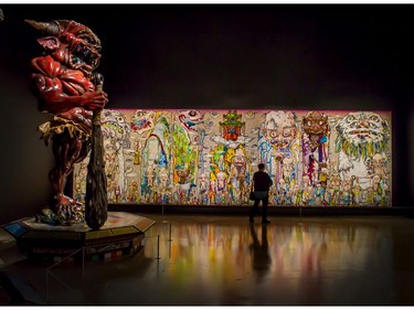 Takashi Murakami's art at the Vancouver Art Gallery .