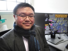 SFU professor Andy Yan comments on new maps he's released that show where homes valued at more than $3 million are located, in Vancouver, BC., February 27, 2018.