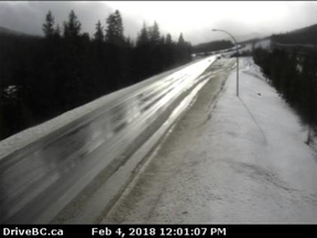 B.C. Highway 5 is closed on Sunday afternoon following an earlier vehicle incident. There is no estimated time of re-opening available.