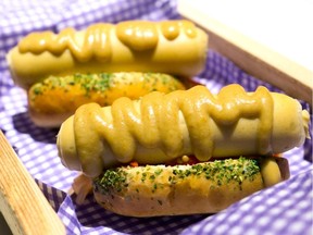 Sea Urchin Hot Dog from Blue Water Cafe's Unsung Heroes menu.