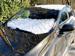 With snow in the forecast later this week, Vancouver police are warning drivers that they must have an unobstructed view of the roadway.