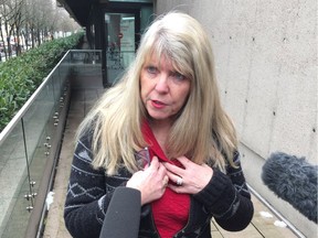 Diane Sowden, executive director of Children of the Street Society, comments outside court on the case of Michael Bannon, who got 14 years for pimping underage girls.