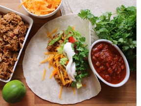 Pulled pork tacos. For Condo Xtra magazine. Julie Van Rosendaal for the Calgary Herald