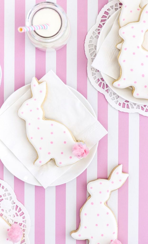 Polka Dot Bunny Cookies by Tessa Sam of Sweet Bake Shop. 