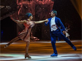 Robin Johnston (left) and her husband Andy Buchanan star in Cirque du Soleil's Crystal, which runs from April 11 to 15 at the Abbotsford Centre. This is Cirque's first attempt at an ice show.