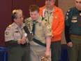 In this Facebook photo, Logan Blythe receives his Eagle award from the Boy Scouts of America on Jan. 5, 2018.
