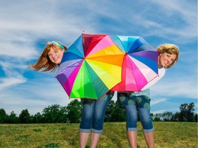 From left, Bobs and Lolo, Robyn Hardy and Lorraine Pond, are Canadian children's-music performers.