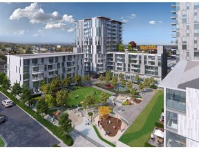 Fraser Commons is a project from Serracan Properties in Vancouver. (Note that image can't run prior to project profile on March 24, 2018.) [PNG Merlin Archive]