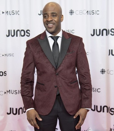 Maestro Fresh Wes, nominated for Video of the Year, is seen at the Juno Gala Dinner and Awards show in Vancouver, Saturday, March, 24, 2018.