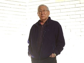 Takao Tanabe is shown above at age 80 in 2006 before a retrospective at The Vancouver Art Gallery.