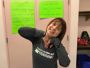 Sandra Jongs Sayer, the coordinator and leader with the W.C. Blair Vancouver Sun Run InTraining Clinic, has gone the extra mile in creating a culture of fun, excitement, healthy living and compassion in her Langley group.