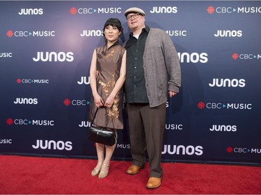 Charlie Demers arrives on the red carpet at the Juno Awards in Vancouver, Sunday, March, 25, 2018.