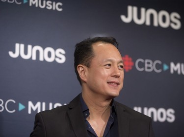 Vince Ho arrives on the red carpet at the Juno Awards in Vancouver, Sunday, March, 25, 2018.