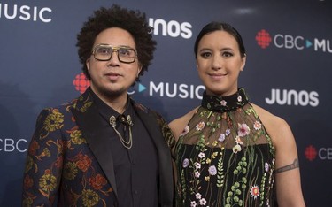 Warren Dean Flandez arrives on the red carpet at the Juno Awards in Vancouver, Sunday, March, 25, 2018.
