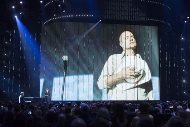 Sarah Harmer performs during a tribute to the late Gord Downie at the Juno Awards in Vancouver, Sunday, March, 25, 2018.