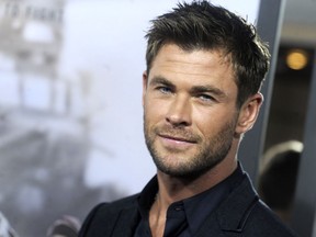 Chris Hemsworth is pictured in this undated handout photo.