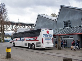 A new policy will ban parking for tour buses on Granville Island and charge companies up to $500 per bus to drop off and pick up passengers.