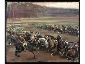 Sir Alfred James Munnings' painting Charge of Flowerdew's Squadron.