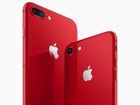 Apple has announced new versions of the iPhone 8 and iPhone 8 Plus in red.