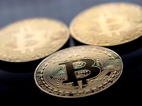 Bitcoin is inching back up after it slumped 52 per cent in the first quarter, its worst start of a year ever.