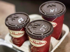 In an online BMO survey of 700 Canadians, 28 per cent said that their perception of Tim Hortons had become more negative.