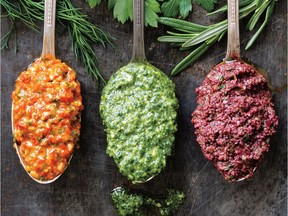 A basic pesto recipe is a blank canvas to which you can add almost anything from young, fresh greens or herbs to red peppers, tomatoes or baby kale.