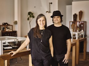Danielle and Wade Papin of the Vancouver-based brand Pyrrha.