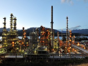 The refinery in Burnaby produces about 30 per cent of Metro Vancouver's gasoline and is the last refinery left operating in the city.