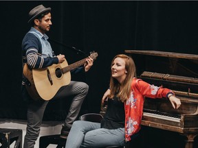 Brandyn Eddy and Lindsay Warnock perform in From Broadway With Love, a revue of showtunes at Gateway Theatre April 26-29.