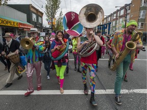 Hundreds participated in Earth Day on Commercial Drive in Vancouver on April 26, 2015.