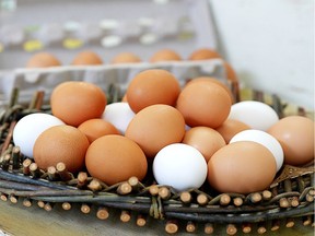 Eggs are a local source of protein that keep well in the fridge and, when hard cooked, are a neat and portable source of nourishment.