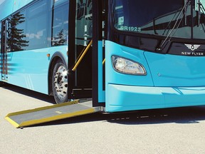 Winnipeg bus maker New Flyer moves jobs to Kentucky to meet increasing U.S. content rules. TransLink is purchasing two electric battery buses from manufacturers New Flyer and Nova Bus.