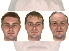 Victoria couple Tanya Van Cuylenborg and Jay Cook were murdered in 1987 in Washington State. On Wednesday, police released an image of a potential suspect in the unsolved killings that was created by Snapshot DNA phenotyping. The suspect aged 25, 45 and 65. [PNG Merlin Archive]