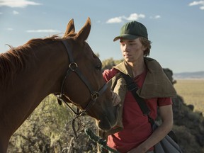 This image released by A24 films shows Charlie Plummer in a scene from the film, "Lean on Pete." (Scott Patrick Green/A24 via AP) ORG XMIT: NYET434