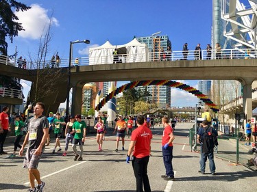 Some of the leading finishers in the 2018 Vancouver Sun Run.