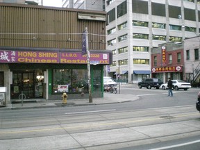The Hong Shing restaurant in Toronto's Chinatown