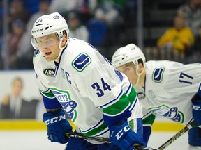 Utica Comets' captain Carter Bancks, from Marysville, B.C., has only played two NHL games, but has helped a number of his AHL teammates get to The Show.