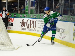 UTICA, NY: Submitted photo of Utica Comet Lukas Jasek. Must credit (Lindsay A. Mogle / Utica Comets) [PNG Merlin Archive]