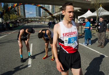 Geoff Martinson of Vancouver, finished 2nd in men's category in the 2018 Vancouver Sun Run.