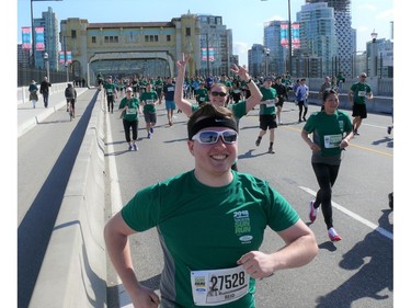 Sun Run Smilers participate in the 10 K Vancouver Sun Run on April 23, 2018.