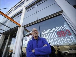 Don Shafer stands outside Rounhouse Radio in October 2015, when the urban talk station first hit the Vancouver airwaves.