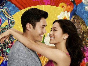 Henry Golding and Constance Wu are pictured in this poster for the film Crazy Rich Asians, due out in August. The film is based on the book of the same name by Kevin Kwan.