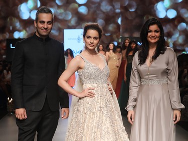 Bollywood actress Kanagana Ranaut walks the ramp for leading Indian designers Shyamal & Bhumika at Lakme Fashion Week in India. Shyamal Shodhan was here to talk style and showcase his latest collection at House of Raina in Surrey, B.C.