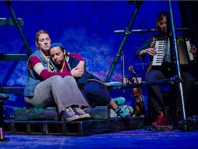 Carousel Theatre's Spirit Horse  (l-r) Briane Tucker, Lisa Nasson, Anne Lederman.jpeg [PNG Merlin Archive]