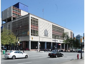 The old Main Post Office at 349 West Georgia St. in Vancouver on May 7, 2015.