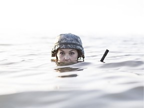 Genevieve Fleming appears in Wet, Itsazoo's production of David James Brock's play about Canada's involvement in the Afghanistan War.