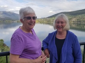 Glenna Gardiner (left) and Marit Mayne will travel to Vancouver to see a Tom Thomson painting that Gardiner is selling.