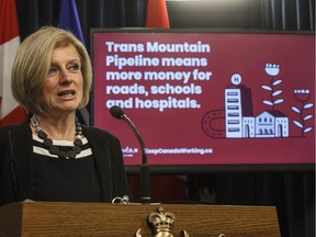 Alberta Premier Rachel Notley unveiled an ad earlier this month in Edmonton that's running in B.C. about the pipeline expansion controversy.